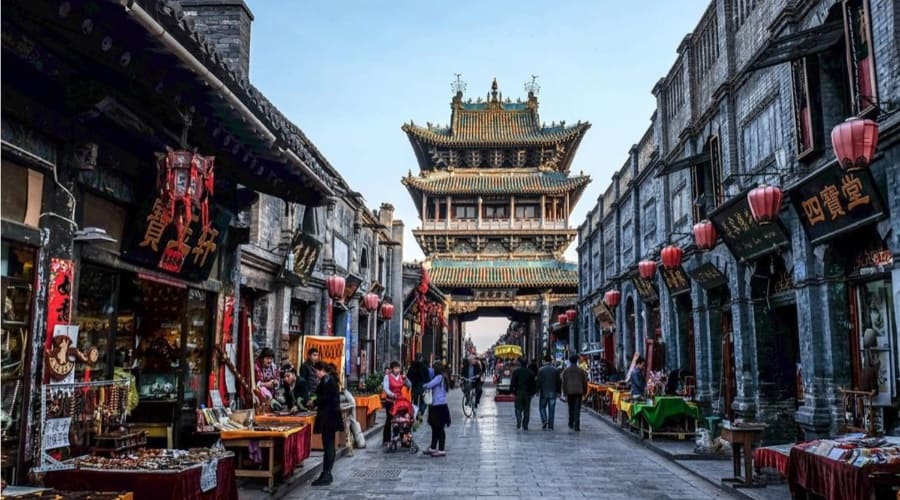 Pingyao, Ancient City with Typical Chinese Architecture