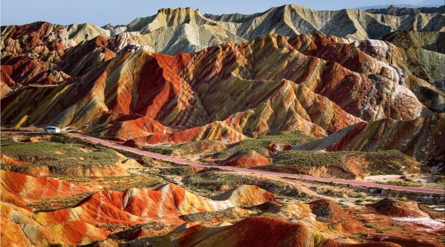 Zhangye Danxia, ​​Colorful Mountains Like a Rainbow in China